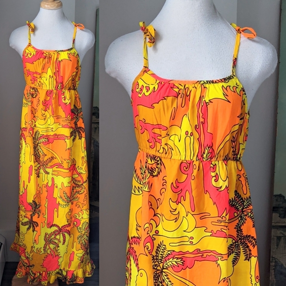 Liberty House Hawaii Dresses & Skirts - Vintage 1970s Liberty House of Hawaii Psychedelic Maxi Sundress
